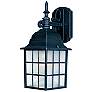 1_Maxim North Church 14 1/4" High Black Outdoor Wall Light