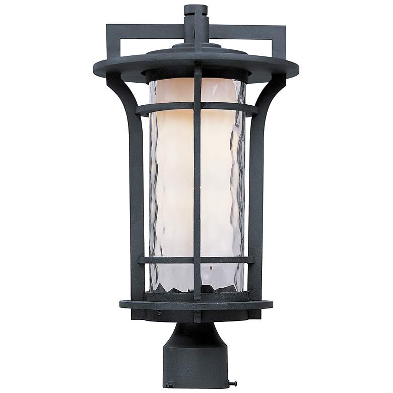 Image 1 Maxim Oakville 17 3/4" High Black Oxide Outdoor Post Light