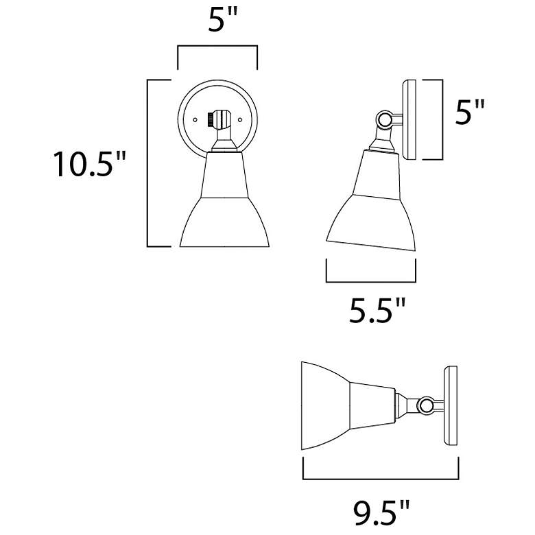 Image 2 Maxim Oakville 21" High LED Outdoor Lantern Wall Light more views