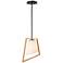 Maxim Oblique 11 1/2" Wide Gold and Black Mini Pendant Light