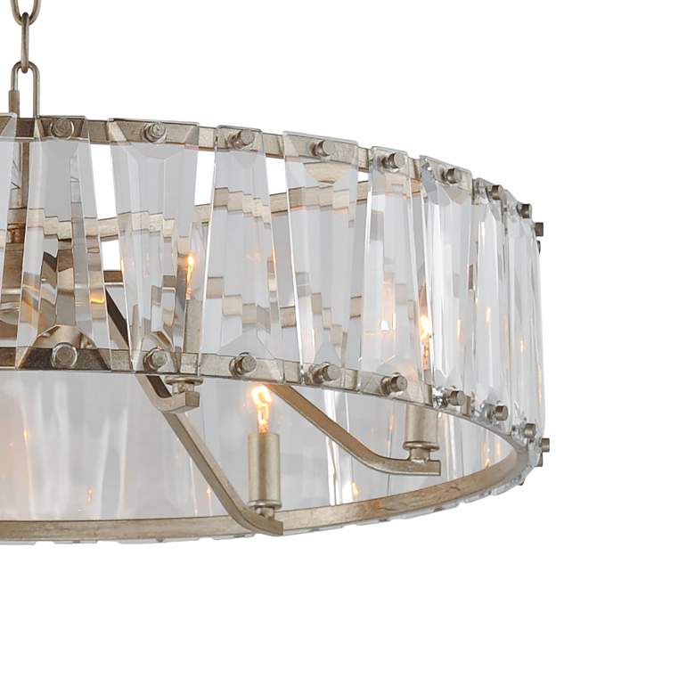 Image 5 Maxim Odeon 26 3/4"W Golden Silver 6-Light Ring Chandelier more views