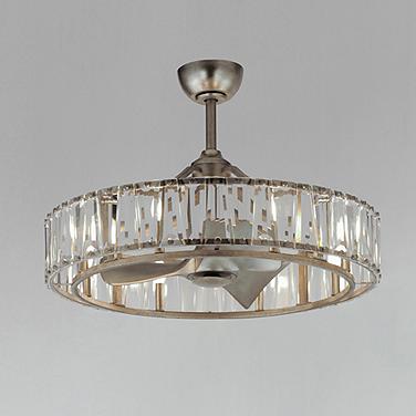 Maxim Odeon 32 3/4" Wide Golden Silver LED Fandelier Ceiling Fan Light