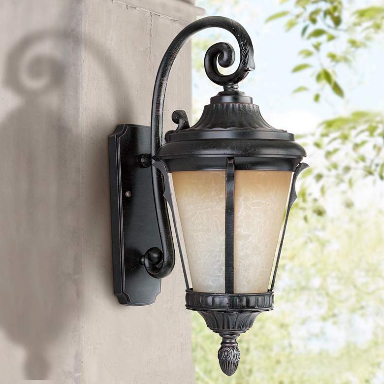 Image 1 Maxim Odessa 26 1/2" High Espresso Outdoor Wall Light