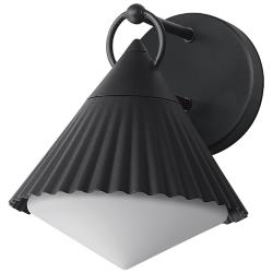 Maxim Odette 9 1/2" High Black Outdoor Wall Light