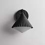 2_Maxim Odette 9 1/2" High Black Outdoor Wall Light more views