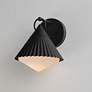 5_Maxim Odette 9 1/2" High Black Outdoor Wall Light more views