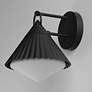 6_Maxim Odette 9 1/2" High Black Outdoor Wall Light more views