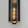 3_Maxim Opulent 20" High Black and Brass Outdoor Wall Light more views