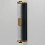 6_Maxim Opulent 20" High Black and Brass Outdoor Wall Light more views