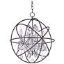 1_Maxim Orbit 19" Wide Anthracite and Nickel 4-Light Chandelier