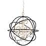 2_Maxim Orbit 19" Wide Anthracite and Nickel 4-Light Chandelier more views