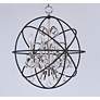 3_Maxim Orbit 19" Wide Anthracite and Nickel 4-Light Chandelier more views