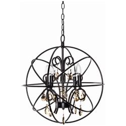 Maxim Orbit 19" Wide Oil-Rubbed Bronze 4-Light Pendant