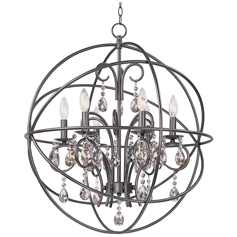 Image 2 Maxim Orbit 25" Wide Oil-Rubbed Bronze Orb Chandelier