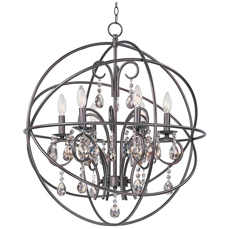 Image 2 Maxim Orbit 25 inch Wide Oil-Rubbed Bronze Orb Chandelier