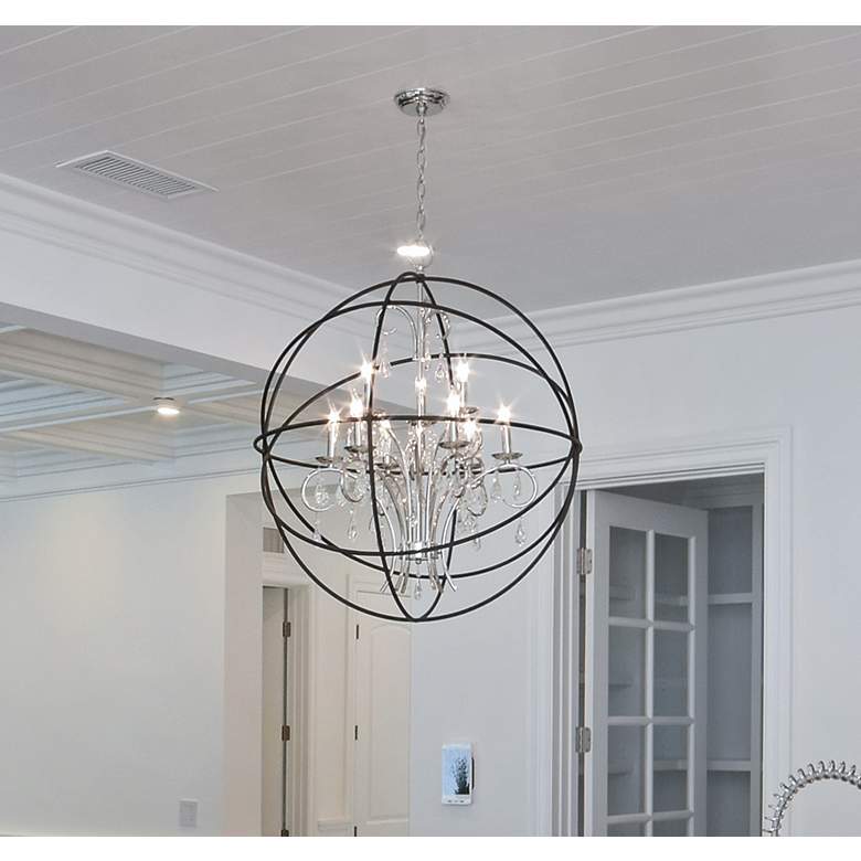 Image 4 Maxim Orbit 25 inch Wide Oil-Rubbed Bronze Orb Chandelier more views