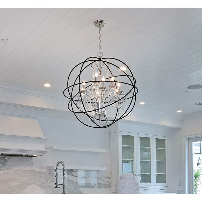 Image 5 Maxim Orbit 25" Wide Oil-Rubbed Bronze Orb Chandelier more views