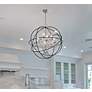5_Maxim Orbit 25" Wide Oil-Rubbed Bronze Orb Chandelier more views