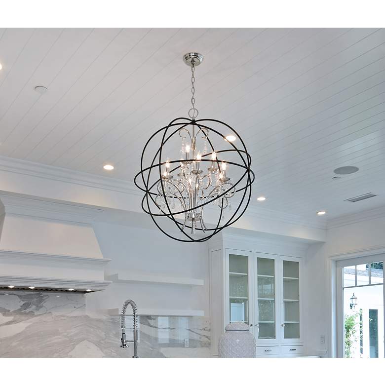 Image 7 Maxim Orbit 25" Wide Oil-Rubbed Bronze Orb Chandelier more views