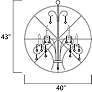 3_Maxim Orbit 40" Wide Oil-Rubbed Bronze Orb Chandelier more views