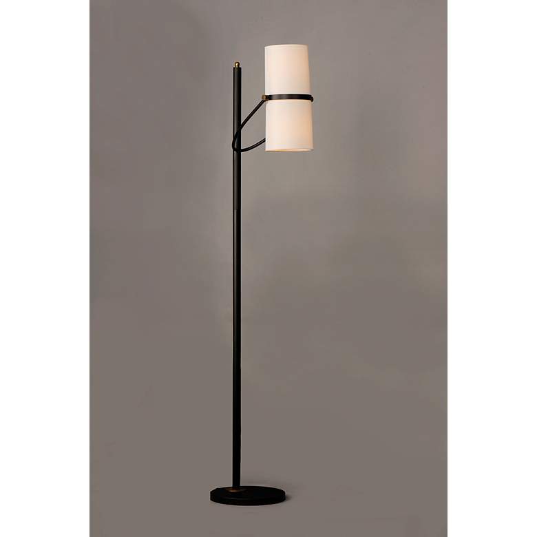Image 1 Maxim Oscar 70 1/4" High Adjustable Tilt Shade Modern Floor Lamp