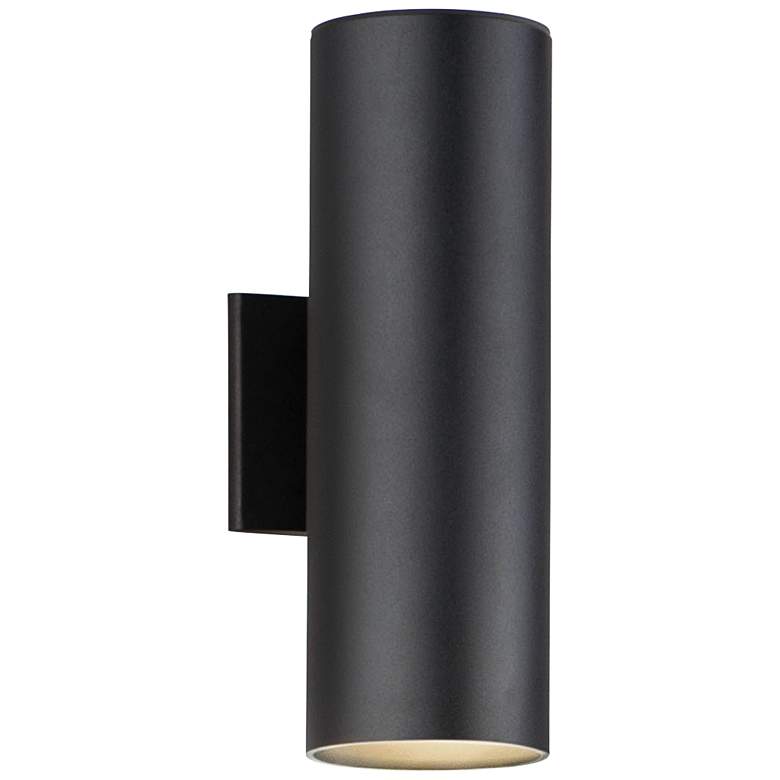 Image 1 Maxim Outpost 15" High Black LED Outdoor Wall Light