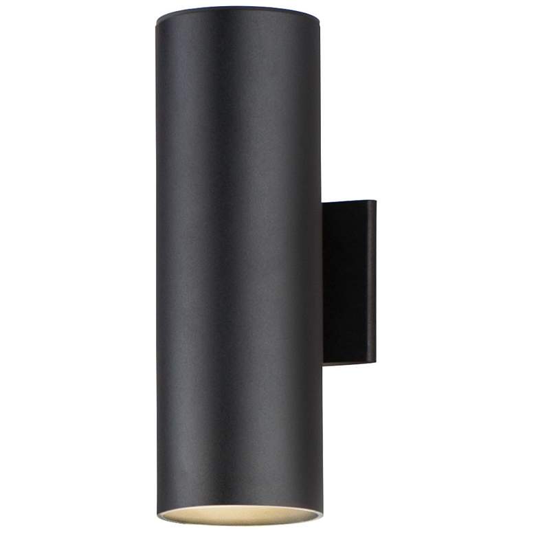 Image 1 Maxim Outpost 15 inch High Black LED Outdoor Wall Light