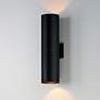 1_Maxim Outpost 15" High Black LED Outdoor Wall Light