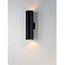 Maxim Outpost 15" High Black LED Outdoor Wall Light