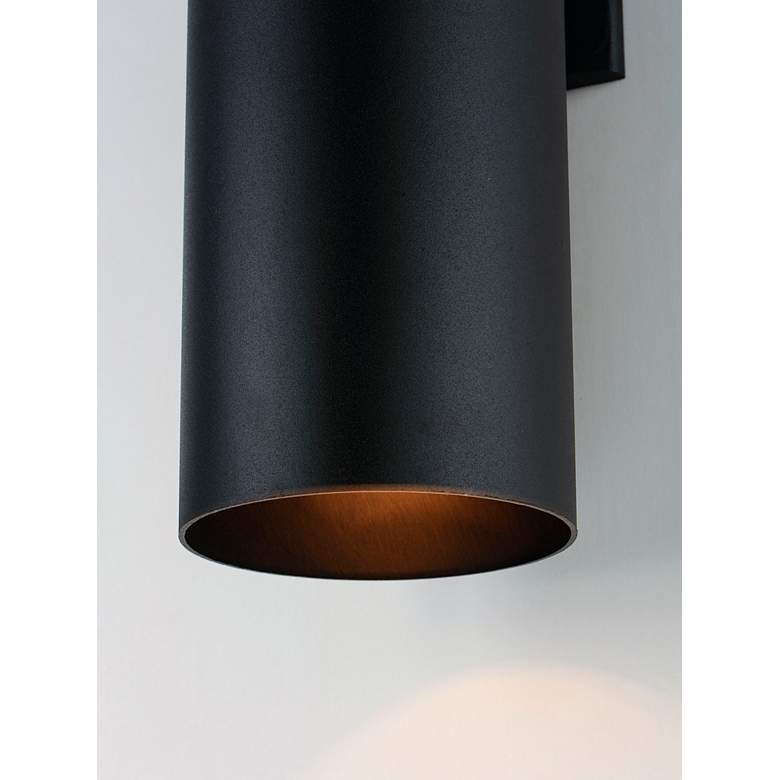 Image 5 Maxim Outpost 15" High Black LED Outdoor Wall Light more views