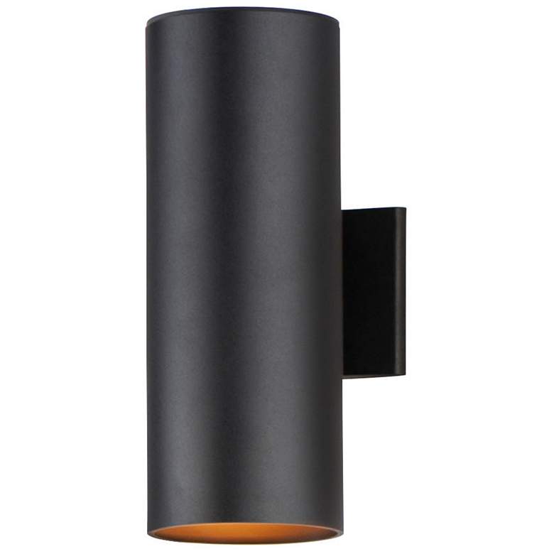 Image 1 Maxim Outpost 15" High Black Outdoor Wall Light