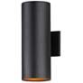 1_Maxim Outpost 15" High Black Outdoor Wall Light