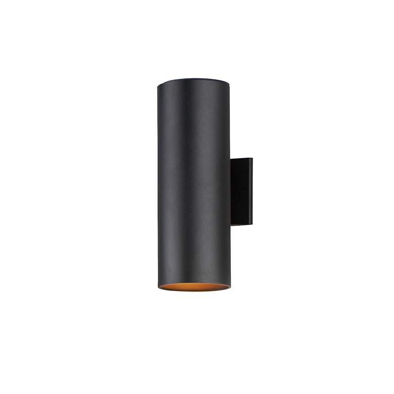 Image 3 Maxim Outpost 15" High Black Outdoor Wall Light more views