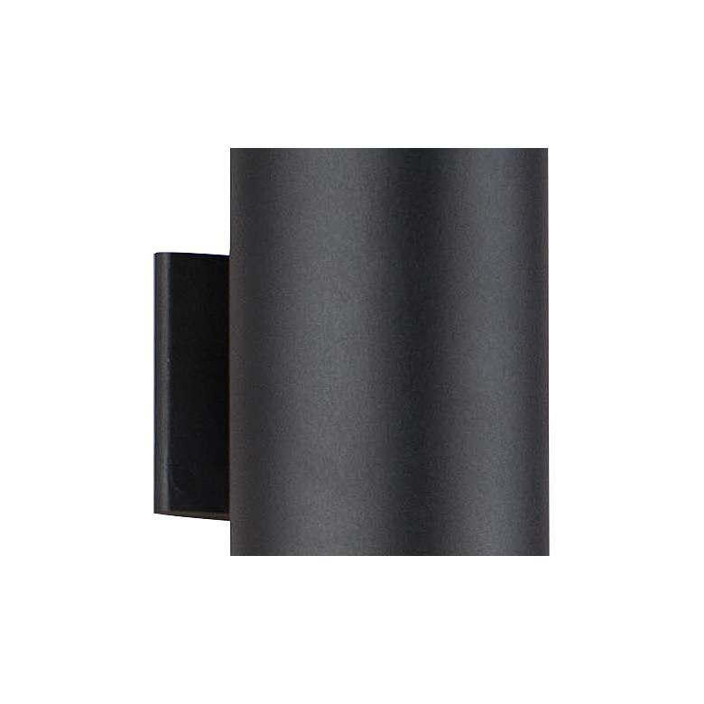 Image 3 Maxim Outpost 22" High Black Cylinder LED Outdoor Wall Light more views