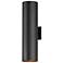 Maxim Outpost 22" High Black Cylinder Outdoor Wall Light