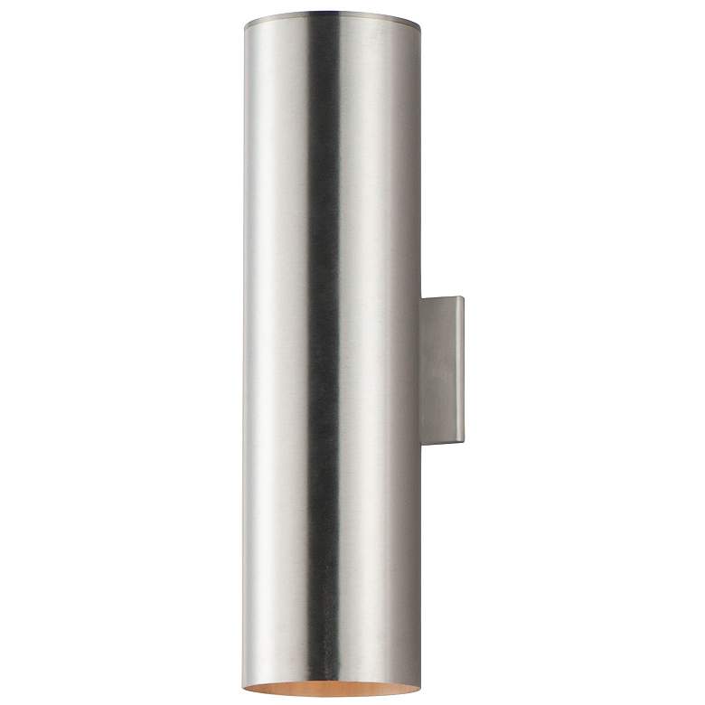 Image 1 Maxim Outpost 22" High Brushed Aluminum Outdoor Wall Light