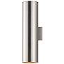 1_Maxim Outpost 22" High Brushed Aluminum Outdoor Wall Light