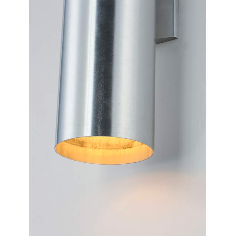 Image 4 Maxim Outpost 22" High Brushed Aluminum Outdoor Wall Light more views