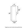 5_Maxim Outpost 22" High Brushed Aluminum Outdoor Wall Light more views