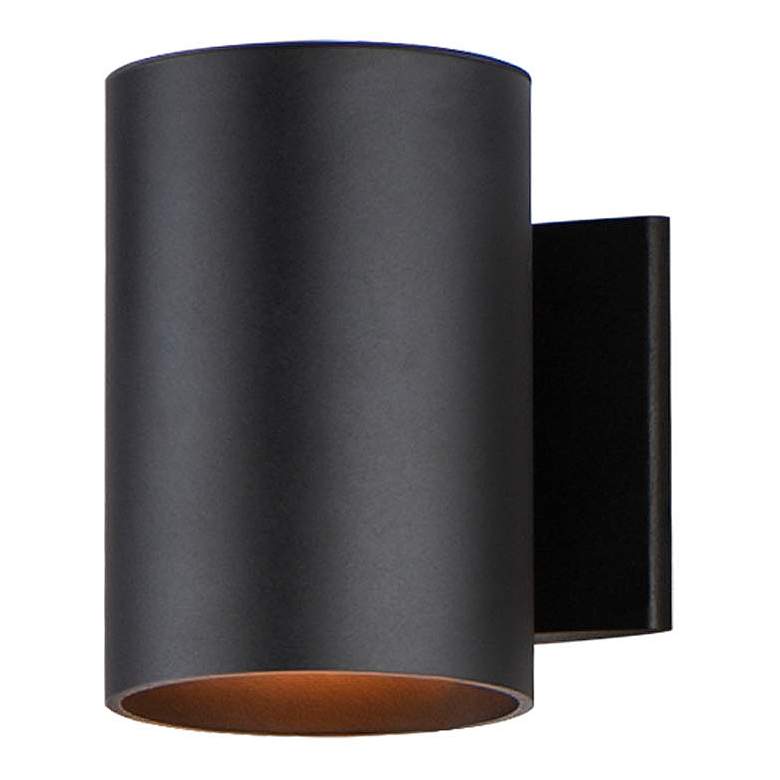Image 1 Maxim Outpost 7 1/4" High Black Outdoor Wall Light