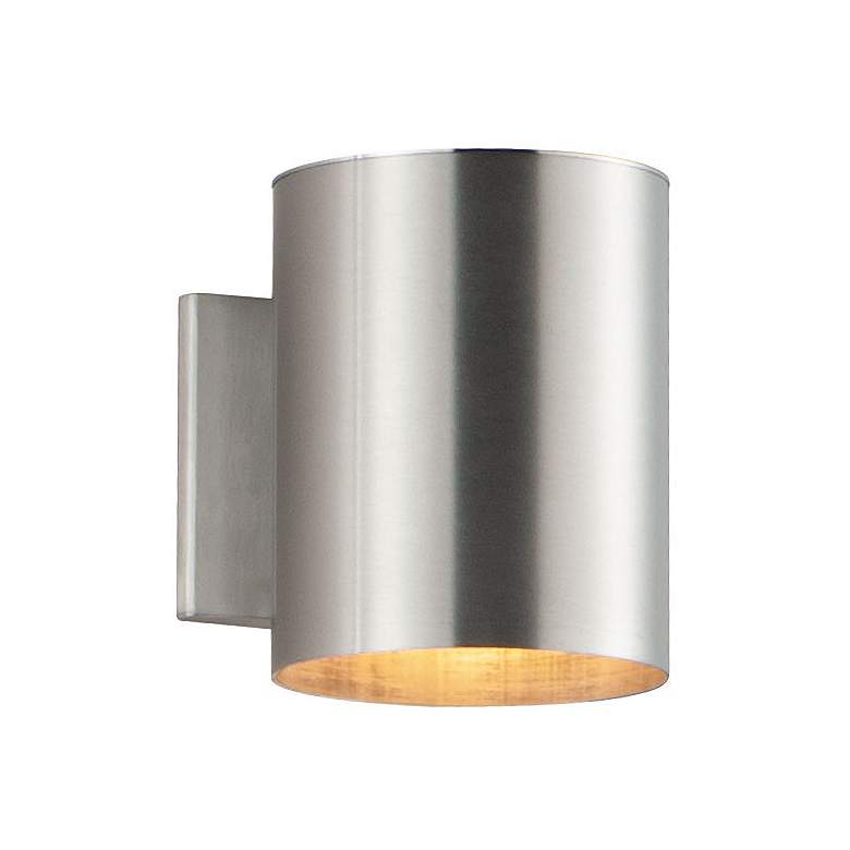 Image 1 Maxim Outpost 7 1/4"H Brushed Aluminum Outdoor Wall Light