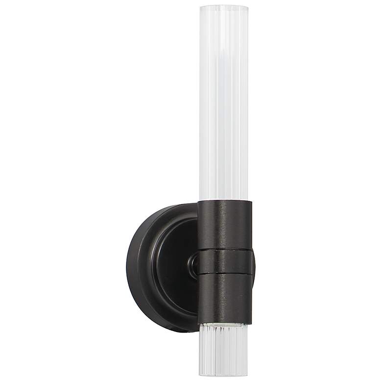 Image 2 Maxim Ovation 13" High Black LED Wall Sconce