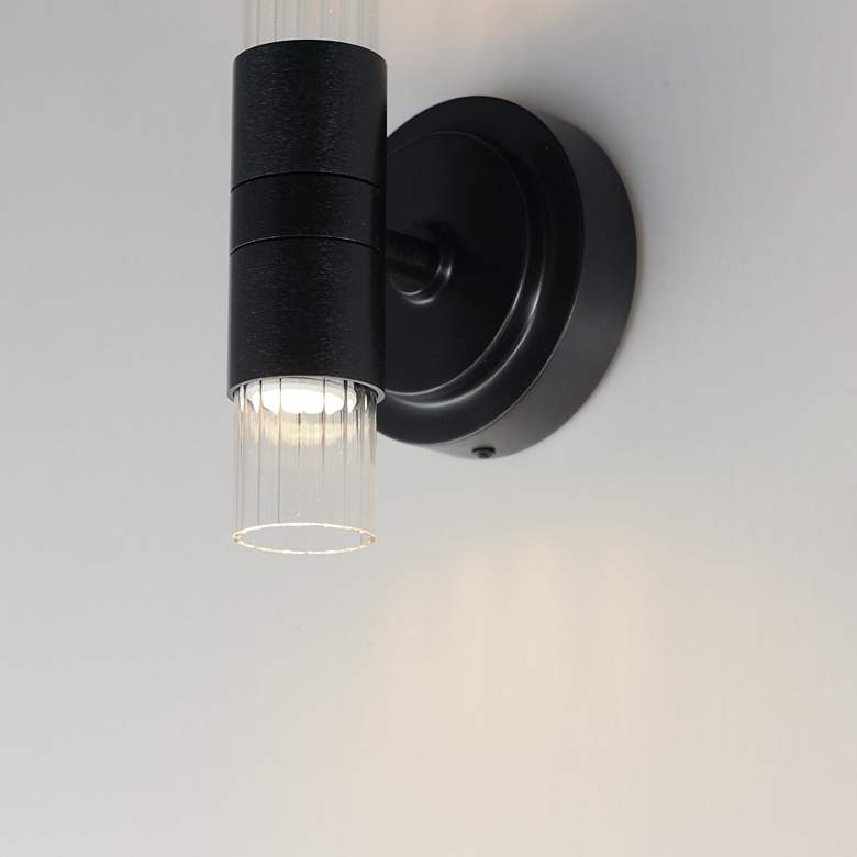 Image 7 Maxim Ovation 13" High Black LED Wall Sconce more views