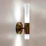 2_Maxim Ovation 13" High Gold LED 2-Light Wall Sconce