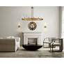 Maxim Ovation 13" High Gold LED 2-Light Wall Sconce in scene