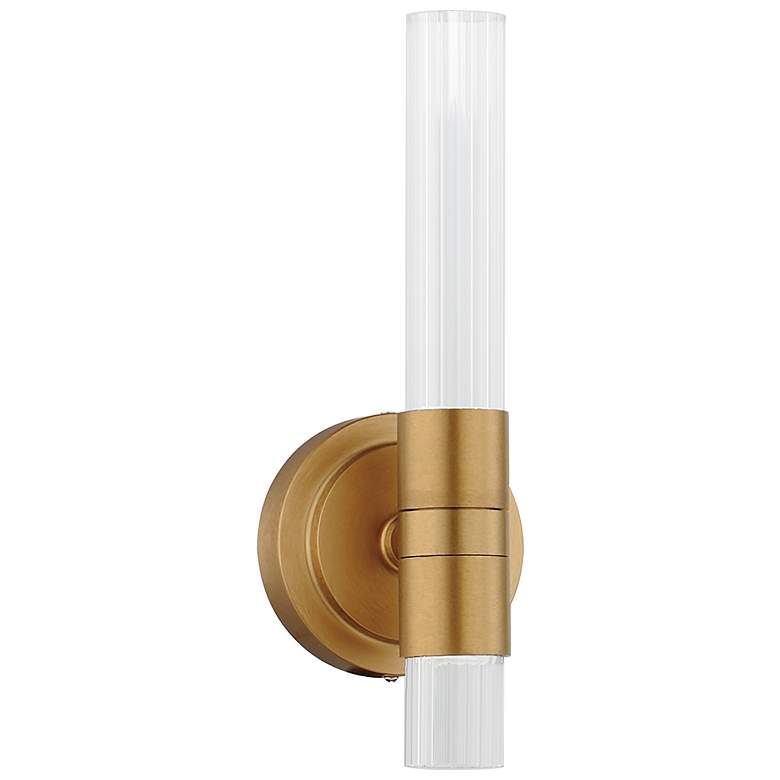 Image 3 Maxim Ovation 13" High Gold LED Wall Sconce