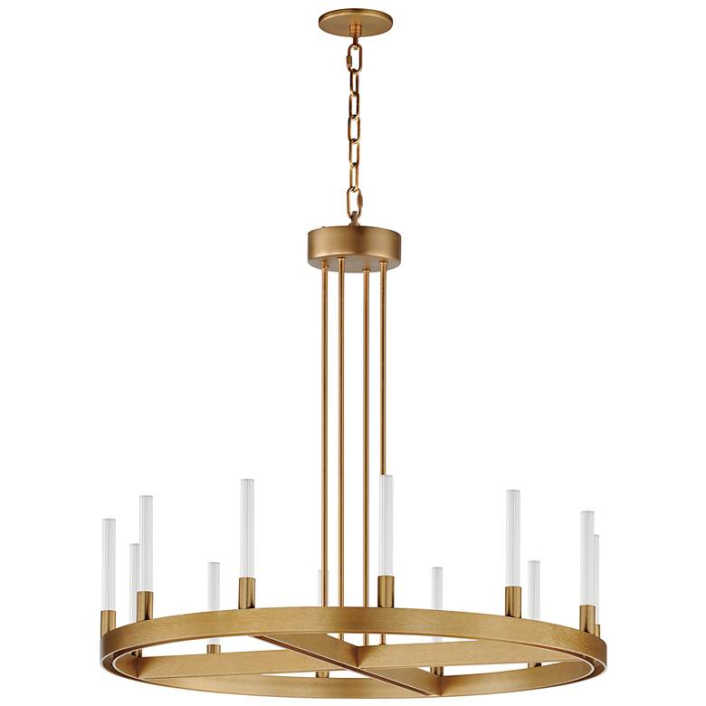Image 1 Maxim Ovation 31 1/2" Wide Gold Modern Ring Chandelier