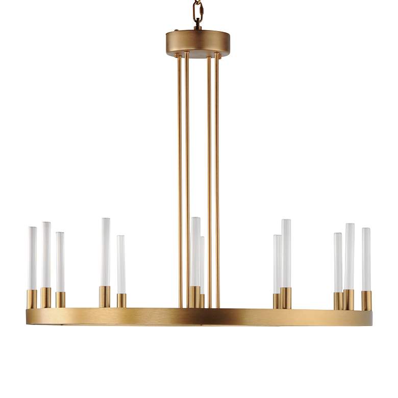 Image 2 Maxim Ovation 31 1/2" Wide Gold Modern Ring Chandelier more views