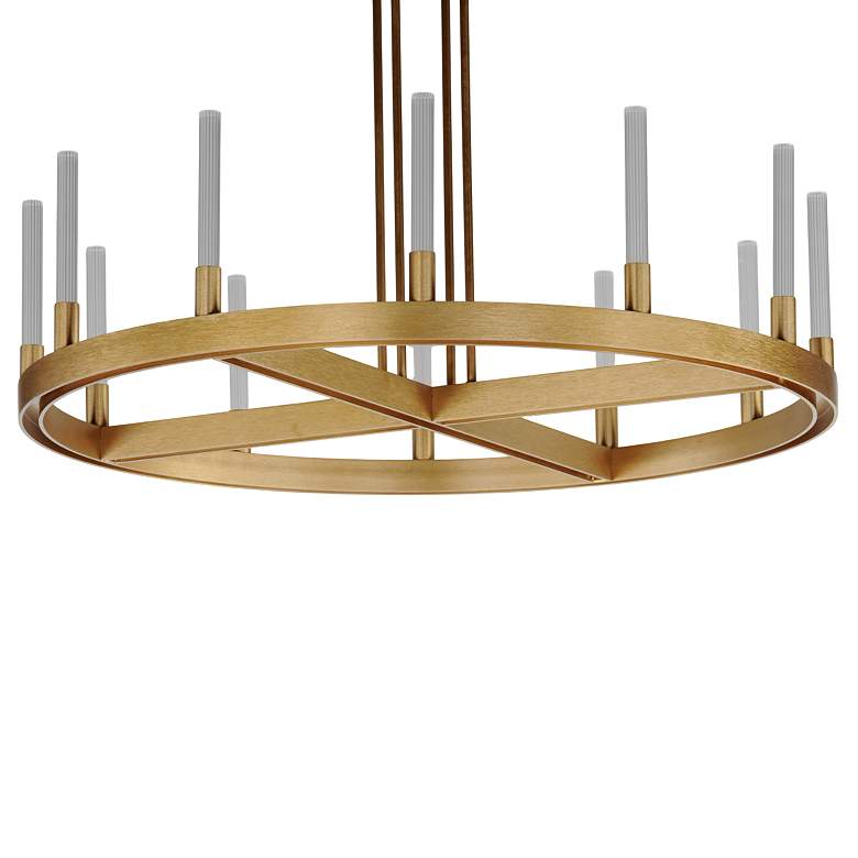Image 4 Maxim Ovation 31 1/2" Wide Gold Modern Ring Chandelier more views