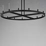 3_Maxim Ovation 47" Wide Black 15-Light Modern LED Ring Chandelier more views